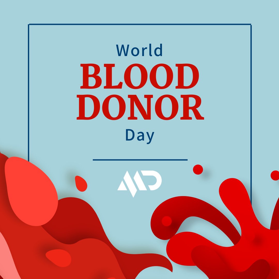 Every year countries worldwide celebrate World Blood Donor Day (#WBDD). The event serves to raise awareness of the need for safe blood and blood products and to thank voluntary, unpaid blood donors for their life-saving gifts of blood. ow.ly/NV9Y50NsP77 #donatetoday