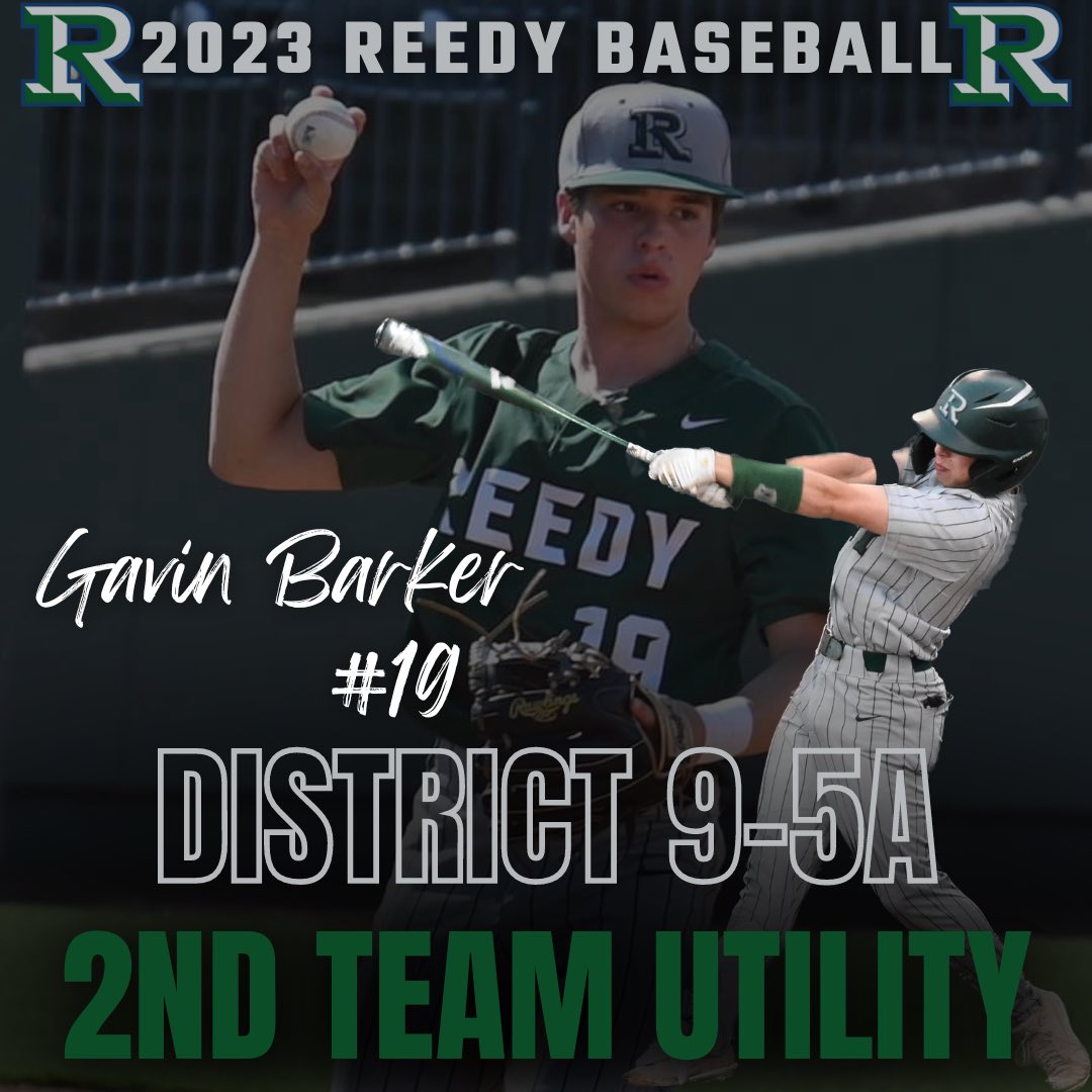 🙌POST-SEASON AWARDS🙌

Congratulations to SOPH Gavin Barker for being a member of the All-District Team!

With time at Catcher & 2B, Gavin had a perfect Fielding % & a 1.002 OPS in District!

District 9-5A 2nd-Team Utility Player

#OneTrackMind #STS
#RHSRoar #TakePrideInThePride