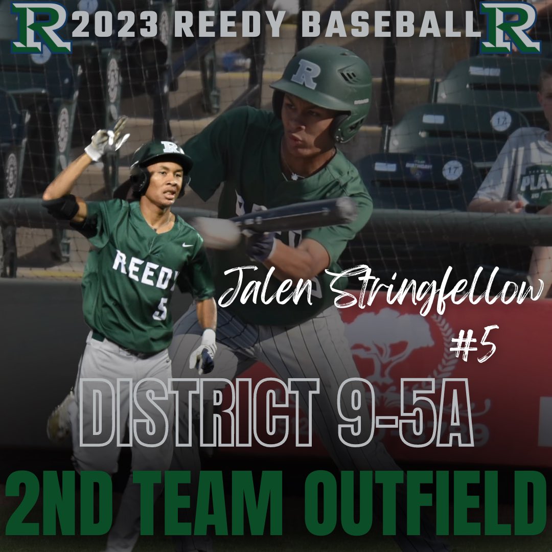 🙌POST-SEASON AWARDS🙌

Congratulations to SR Jalen Stringfellow (@JStrings24) for being a member of the All-District Team!

In District Jalen hit .292 with a perfect Fielding % & stole 14 bags!

District 9-5A 2nd-Team Outfielder

#OneTrackMind #STS
#RHSRoar #TakePrideInThePride