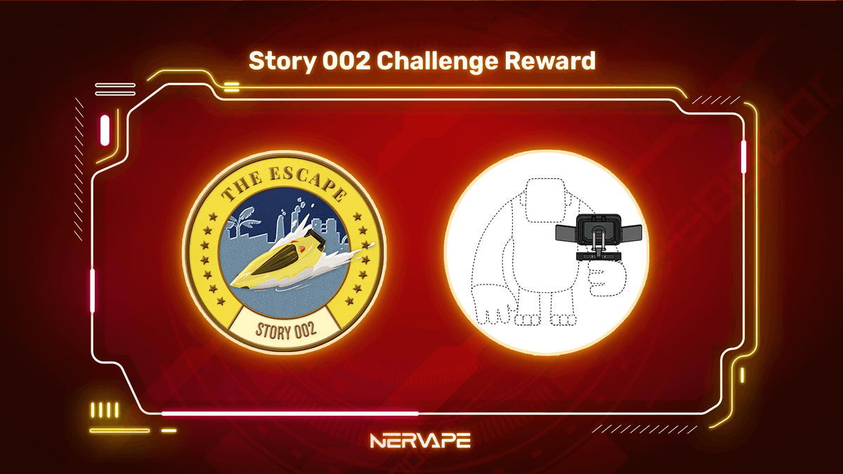 💻 Escape to Nervape Saga Challenge 2!

🚤  Dev escapes, but an ape with a shiba chases him on a B-Boat!  Who is it? Test your knowledge and win The Escape OAT and Saga only B-Book, Dev’s prized item!

1️⃣ Quiz: nervape.com/story/2-the-es…
2️⃣ Verify: galxe.com/nervape/campai…

#NACP