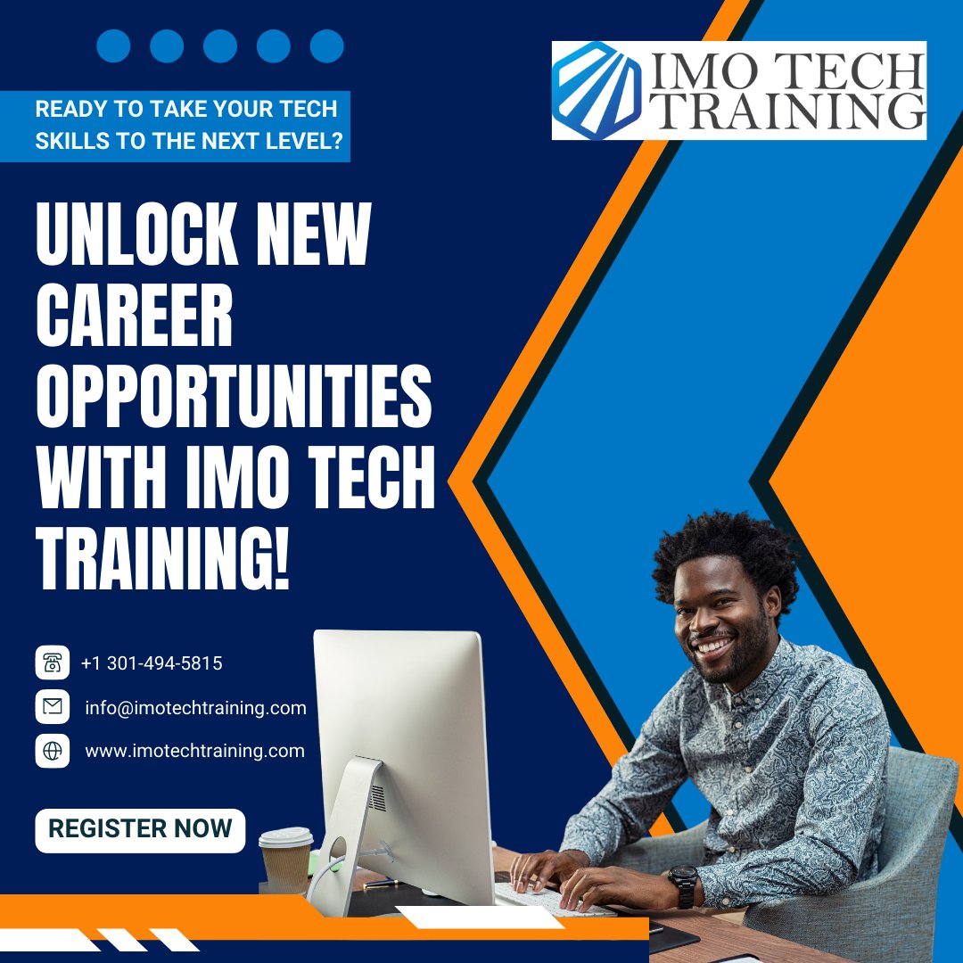 Embark on an exciting journey with IMO Tech Training! IMO offers comprehensive training led by experienced instructors, hands-on learning experiences, and invaluable industry connections. 
#IMOtech #techtraining #aws #cybersecurity #cybersecurityrmf #scrum #scrummaster #scrumsafe
