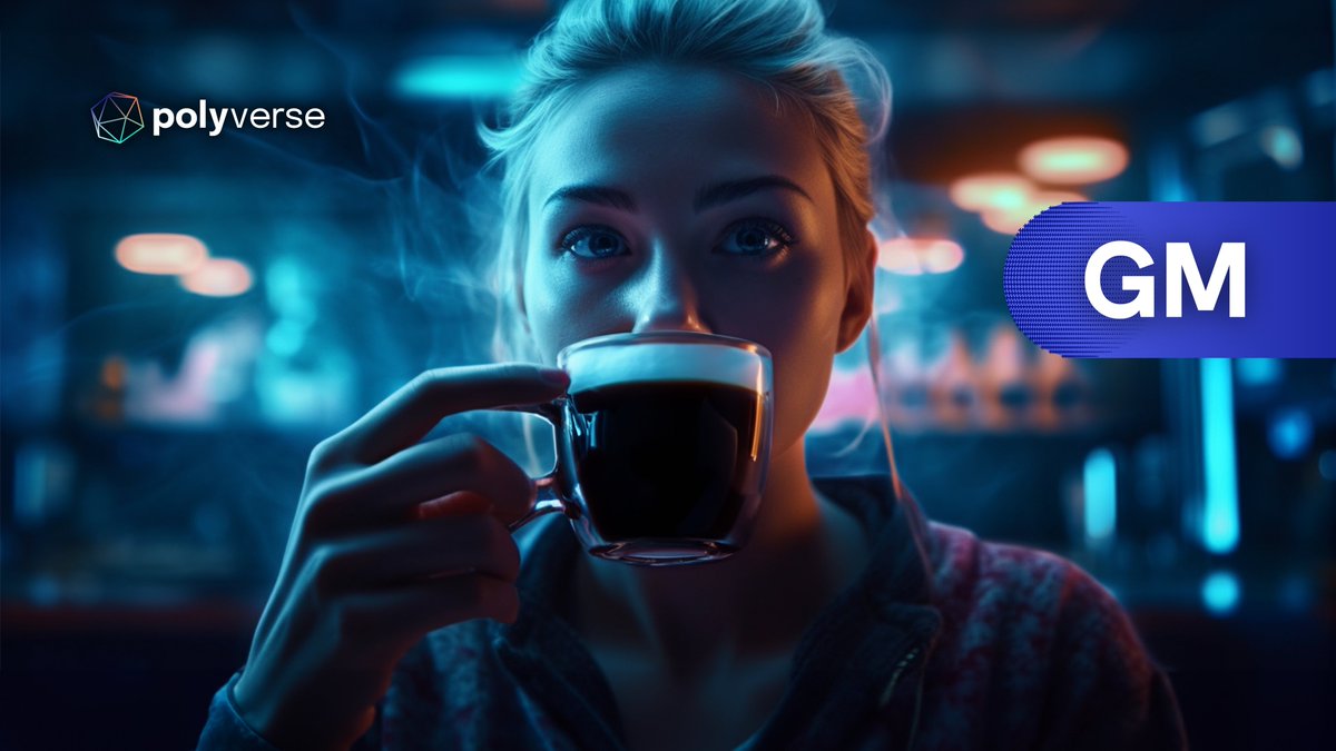 GM #GM Web3 Community!

Come on over, the #PolyVerse party awaits! 🚀

Get ready to revolutionize the way you interact with #Web3 and have a blast while doing it💃🏼

Welcome to the fun and creative side of the #blockchain!!