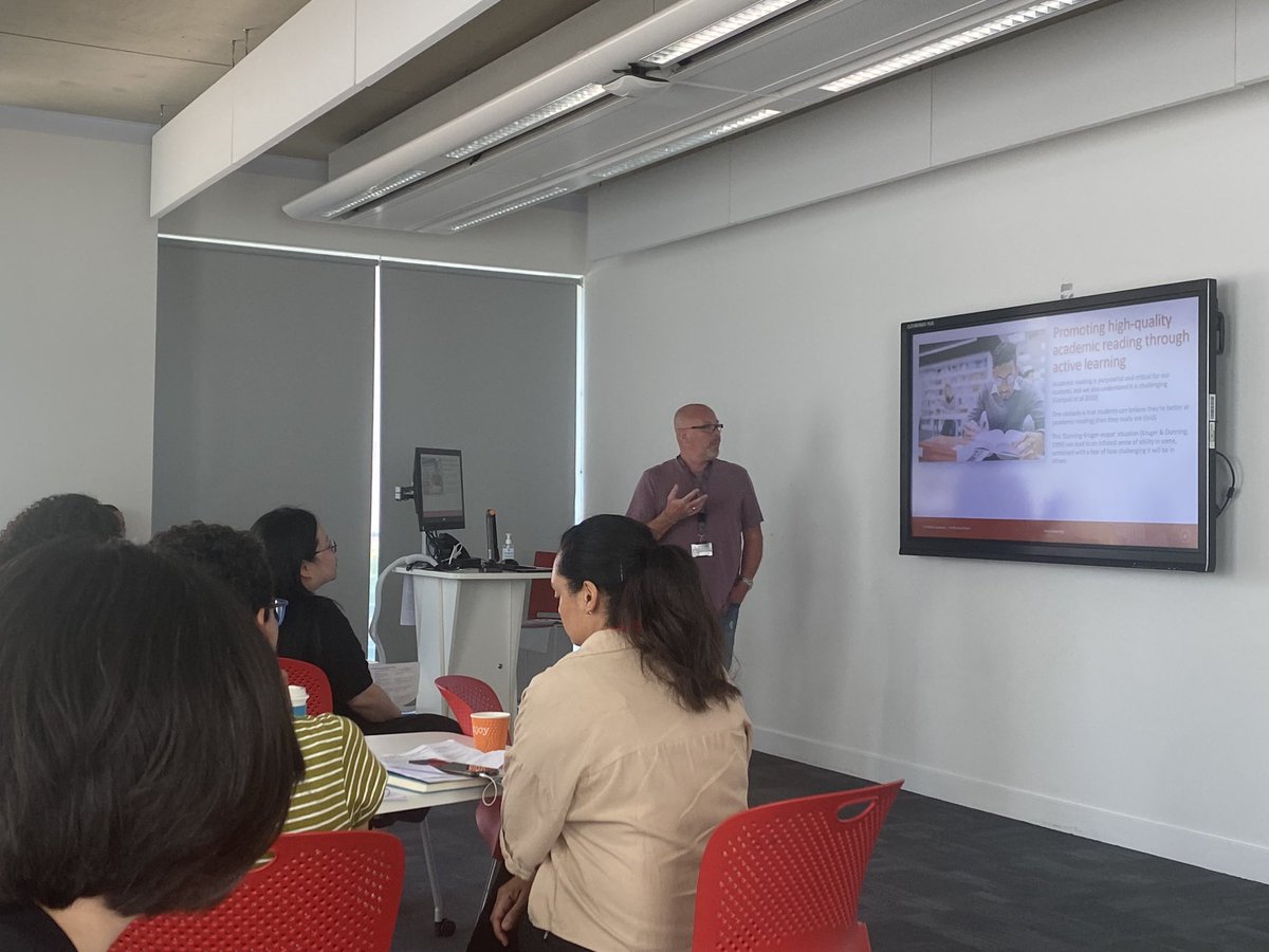 sltr2023's tweet photo. Next up in this room it’s all about promoting high-quality academic reading through active learning. The Solent #Learning, #Teaching and #Research conference #sltr2023 @sltr2023 https://t.co/Lj3THUHbXA