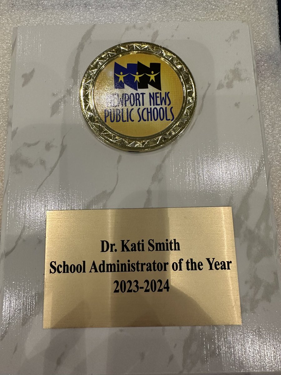 Our Senior Leadership Team presented us with our own awards after this year. It means a lot to be included. ❤️🙌👏
#NNPSLeads 
#nnpsproud
#leadlearner