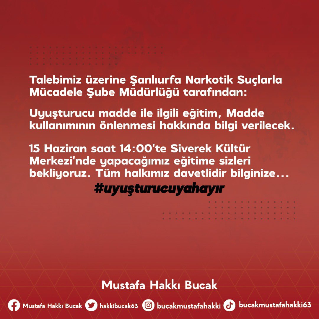 hakkibucak's tweet photo. #UyuşturucuyaHayır https://t.co/Mj30MDGNeO