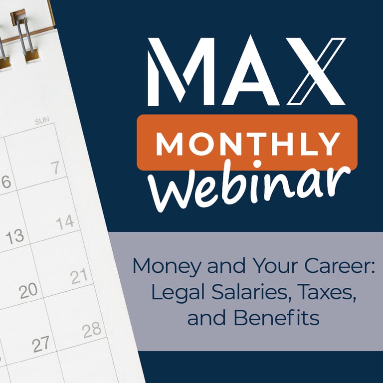 6/27 at 4pm: Money and Your Career: Legal Salaries, Taxes, and Benefits #AccessLexChampions Discuss making informed career decisions that consider pay, benefit packages, taxation, and cost of living.  infl.tv/mwn8