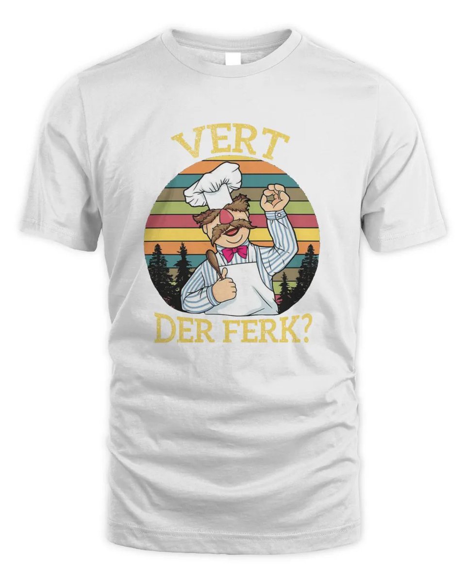 Get cookin' with this t-shirt 'Vert Der Ferk' funny Swedish Chef! 🍴👨‍🍳 #foodie #fashion #activewear
Get yours 👉propertee.space/vert-der-ferk-…