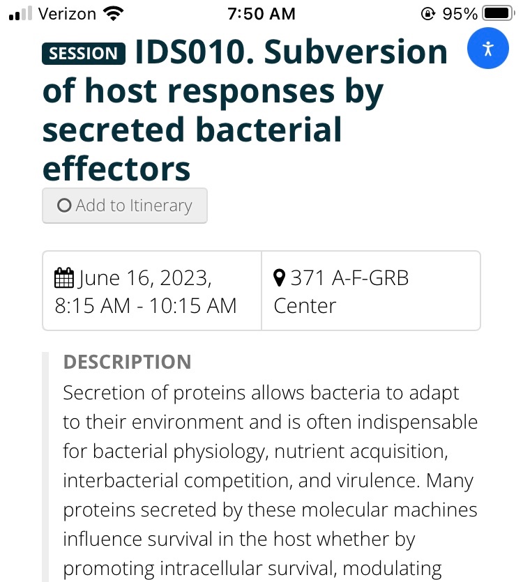 Going to #ASMicrobe? Hope to see you at this Friday morning session on secreted bacterial effectors!