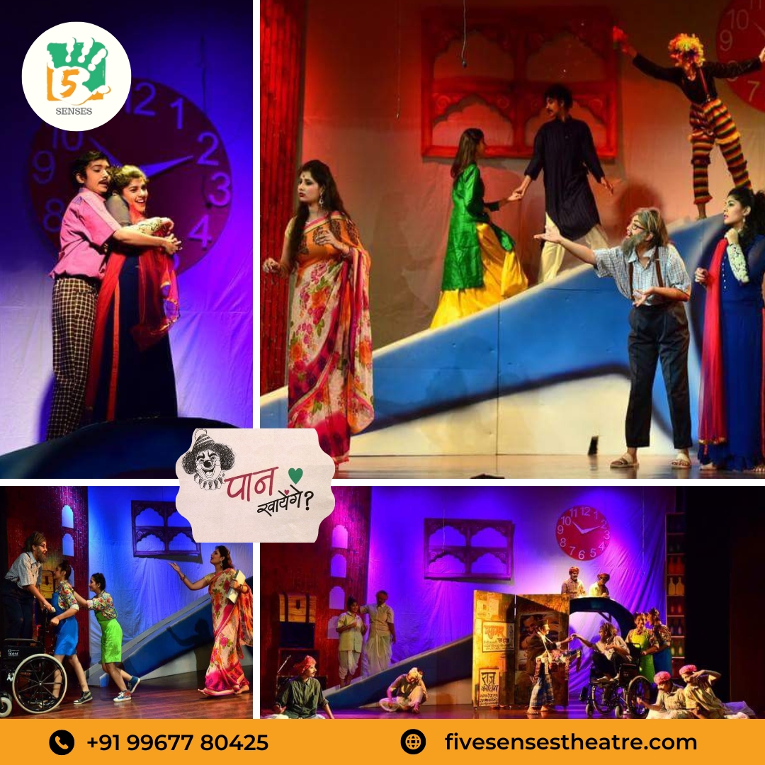 Five Senses Theatre Group Presents Students Production - PAAN KHAYENGE. Direction &amp; Design by Hardik Shah

Acting Workshops with NSD and FTII Faculties

Admissions open

Call or WhatsApp on 9967780425
fivesensestheatre.com

#fivesensestheatre #mumbai #bollywood #theatregroup