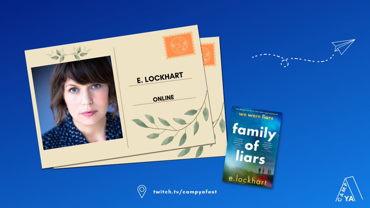 CAMP YA (@campyafest) on Twitter photo .<a href="/elockhart/">E. Lockhart</a> is the author of many fantastic novels including WE WERE LIARS, a New York Times bestseller, and GENUINE FRAUD. Tune into her conversation about murder and mysteries this July at #CampYA2023.
Online tickets available now. 
campyafest.eventbrite.co.uk .<a href="/elockhart/">E. Lockhart</a> is the author of many fantastic novels including WE WERE LIARS, a New York Times bestseller, and GENUINE FRAUD. Tune into her conversation about murder and mysteries this July at #CampYA2023.
Online tickets available now. 
campyafest.eventbrite.co.uk
