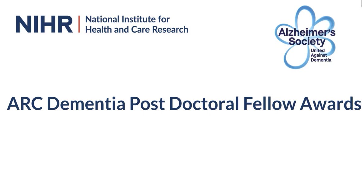 We're really proud of our #demcomm fellows tackling #dementia We've got six here... talking about their work @NIHR_ARC_NENC @ARC_EoE @ARC_EM @arc_nt vimeo.com/showcase/10464… See what it's all about here arc-wx.nihr.ac.uk/dem-comm-resea…