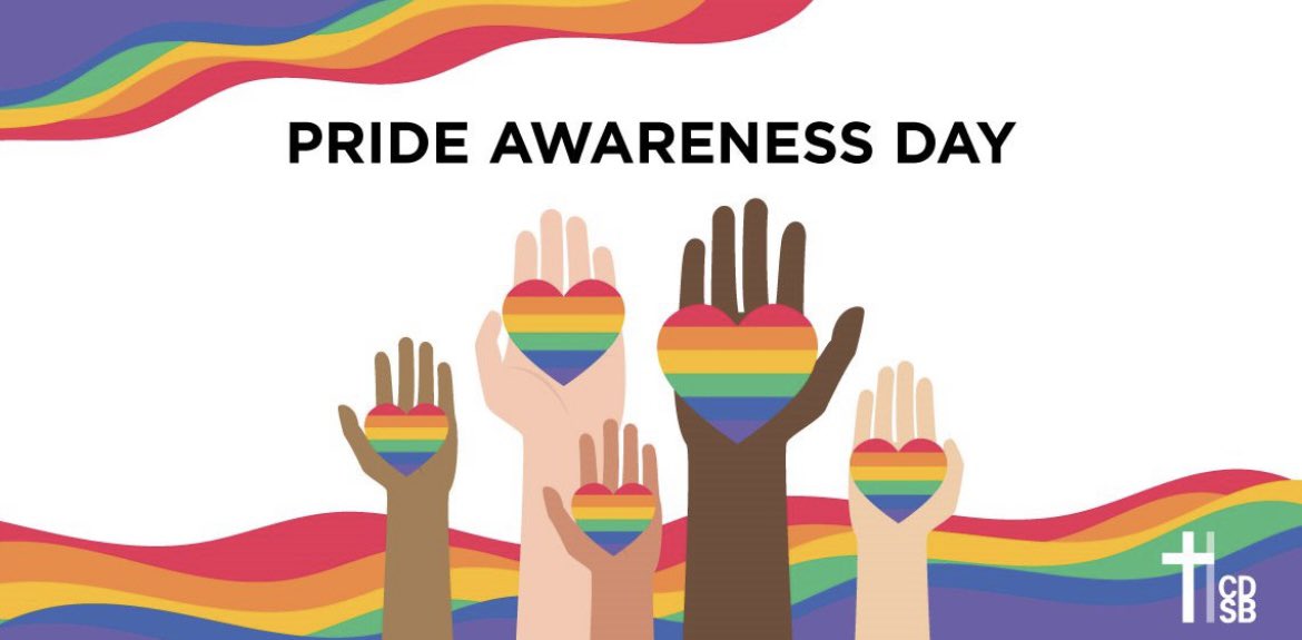 StTimothyHCDSB's tweet photo. Thank you to our Grade 7 students for leading our Pride Awareness Day Liturgy this morning! ❤️🧡💛💚💙💜 https://t.co/3KqMGbsFvJ