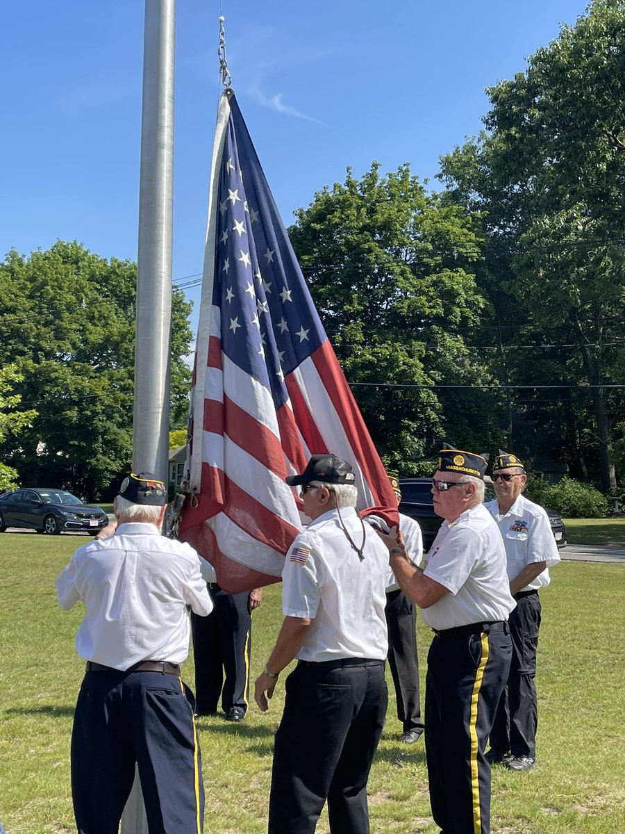 Lovely Flag Day Celebration at Houghton, community members and students were active and enthusiastic participants!