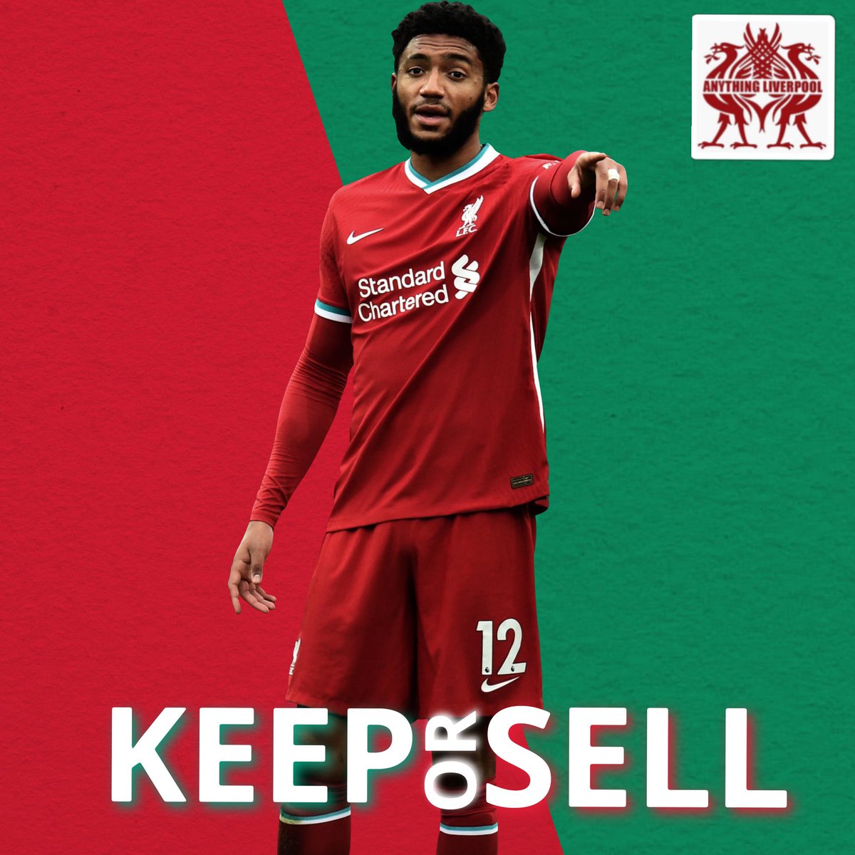 AnythingLFC_'s tweet photo. Joe Gomez, Keep or Sell? #LFC

Age: 26 
Contract expiry: 2027
Current market value: €30m
Position: CB/RB

Discuss👇 https://t.co/xGu8kVCnoS