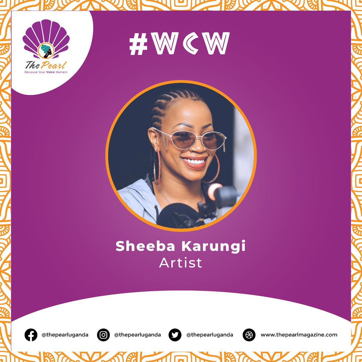 #WCW: Sheebah Karungi: The music queen breaking barriers

Read Details:thepearlmagazine.com/sheebah-karung… #WomanCrush #WomanCrushWednesday #ThePearlMagazine @Ksheebah1