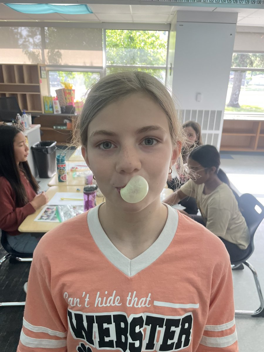 Happy last day! We had a fun morning taste testing bubble gum!! #livoniapride