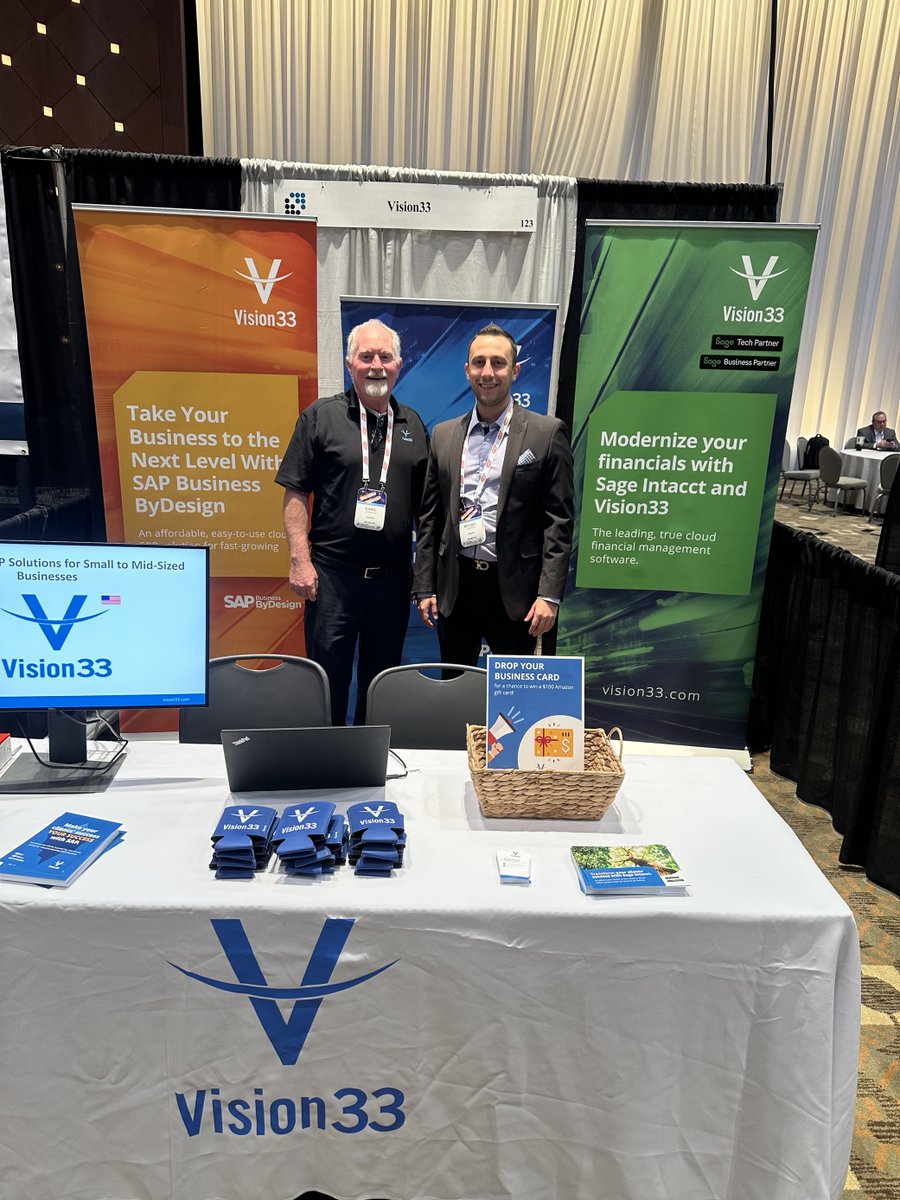 All ready for #NJCPA23! Drop by our booth #123 and check out our solutions. We look forward to meeting you! #SAP #ERP #SageIntacct @NJCPA