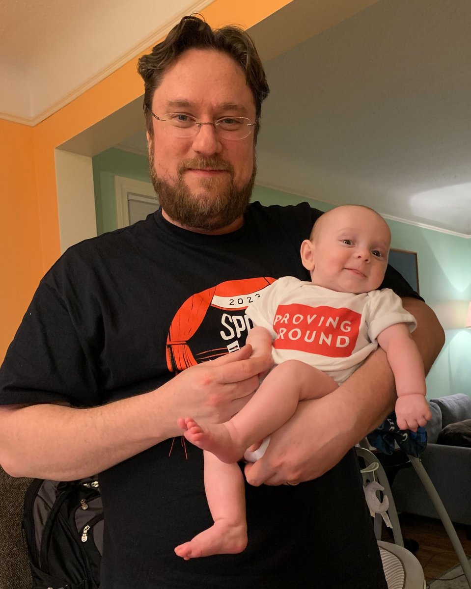 HarvardPG's tweet image. Sending a big congratulations to our long-term #PGPartner of 4+ years, @ECCS_PR_Guy, on the arrival of his twin boys. We love to see little ones representing #ProvingGround!