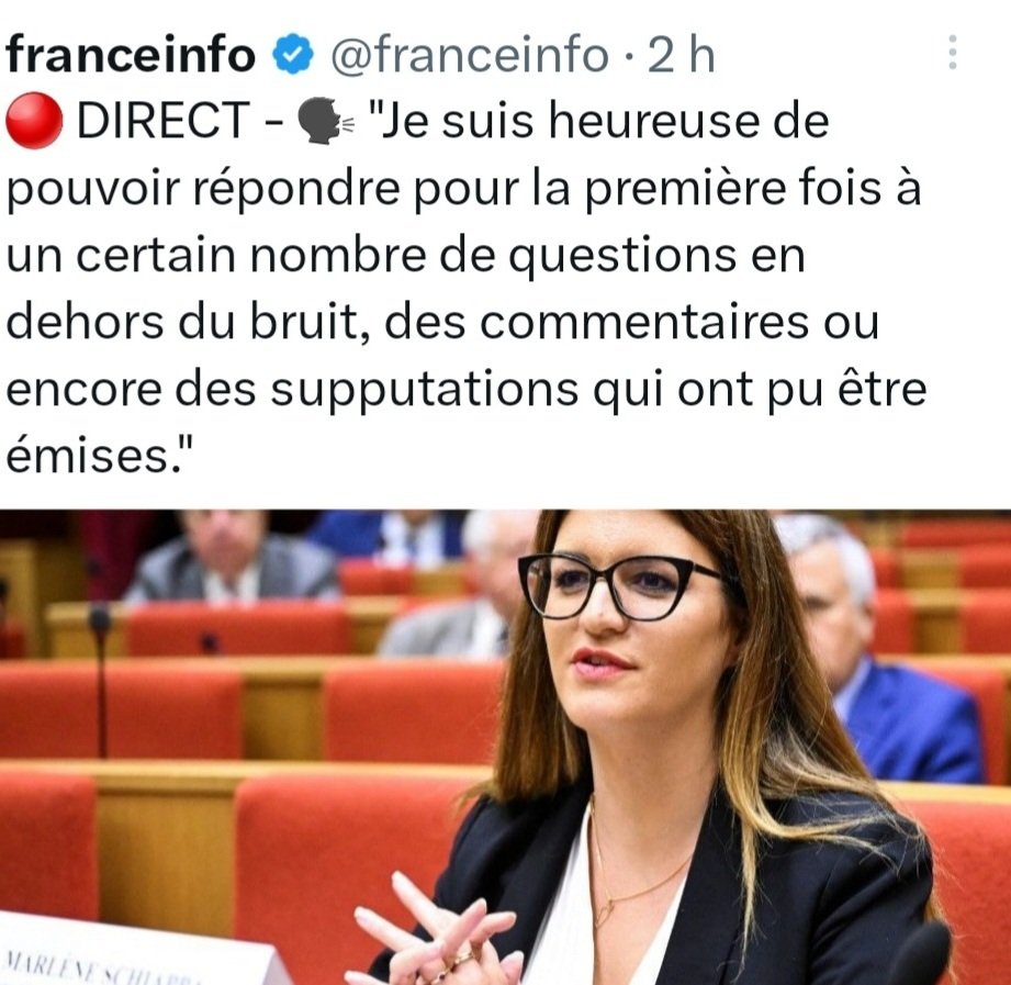 Bref,
-Marlène #Schiappa, mise en cause dans le scandale du #FondsMarianne, est "victime de calomnies"
-Dussopt, renvoyé en correctionnelle, est "victime d'une erreur du PNF"
-Dupond-Moretti, renvoyé devant la CJR, est "victime d'un complot des juges"
Bienvenue en Macronie
#Senat