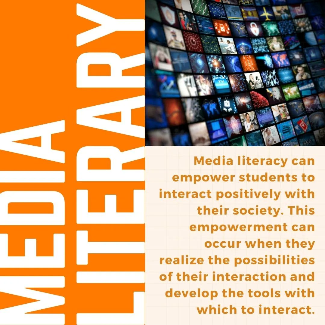 CSUF_EdTech's tweet photo. "Media literacy can empower students to interact positively with their society. This empowerment can occur when they realize the possibilities of their interaction and develop the tools with which to interact." https://t.co/FbOhbeszqp #csufedtech #medialiteracy #EDEL522 https://t.co/5KDRJlrRQh