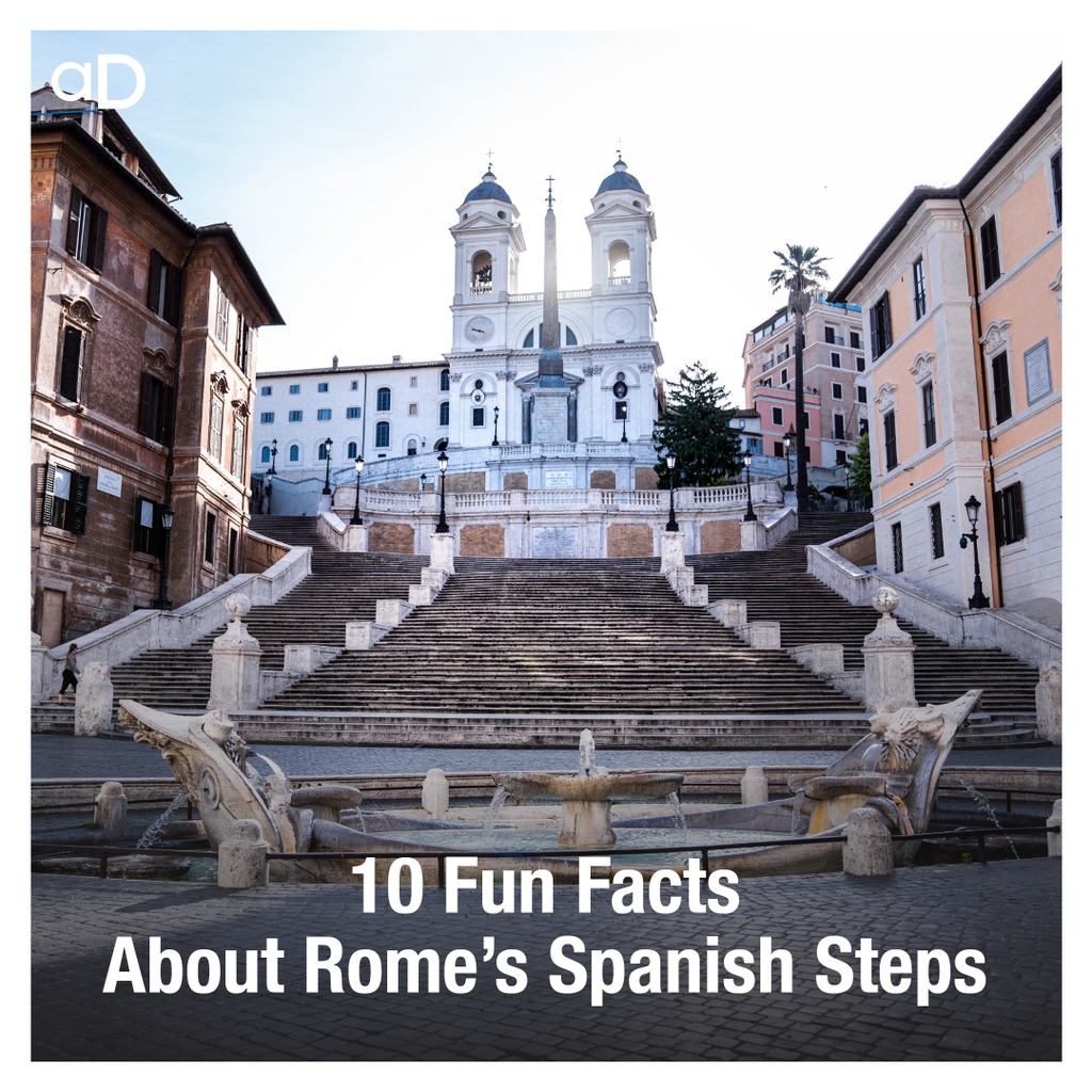 The Spanish Steps and Piazza di Spagna are one of Rome's most iconic monuments. America Domani has compiled a list of 10 interesting facts regarding the monument so you can be prepared on your next trip to Rome!

#Rome #PiazzaDiSpagna #Italy
americadomani.com/10-fun-facts-a…