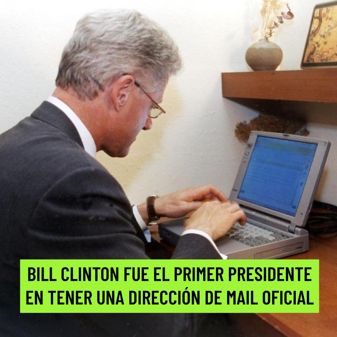 todoestaconect1's tweet photo. 📧 En 1993, el estadounidense se convirtió en el primer presidente de la historia en tener una dirección de correo electrónico pública: ClintonPz@aol.com. Ese año, también, la Casa Blanca lanzó su primer sitio web. https://t.co/2JxpzopbtP