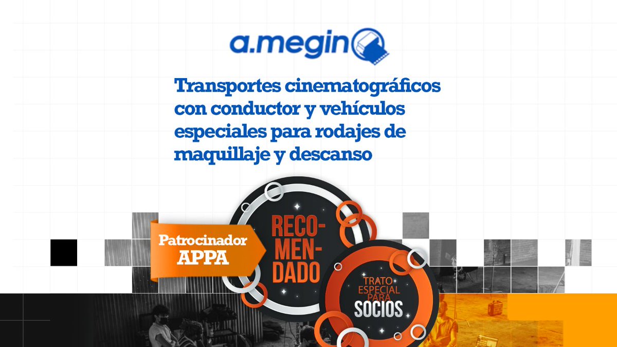 asociacionappa's tweet photo. 🚐 “Transportes cinematográficos con conductor y vehículos especiales para rodajes de maquillaje y descanso”.

A.Megino es una empresa especializada en transportes cinematográficos con conductor y vehículos especiales para rodajes de maquillaje, descanso…

💯👌🏻 APPA Recomendado https://t.co/jL3BWWj75B