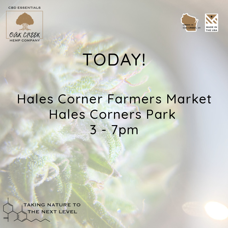 TODAY is our first market in Hales Corners.  We can't wait to meet everyone!
wix.to/wTqLP6F
#farmersmarket #knowyourfarmer #hemp #cbd