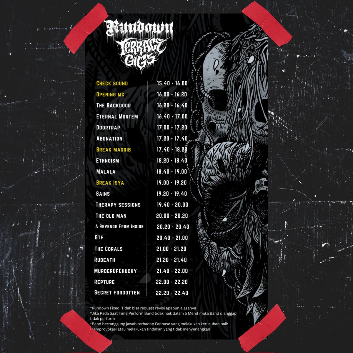 Cikarang, sampai bertemu sabtu ini 17 Juni 2023 di <a href="/terrace/">テラ子</a>.kedai jam 20.20 WIB

#arevengefrominside #arficore #arfiteamcore #metalcore #metalcoreband #indonesianmetalcore #tambunmetalcore #terracegigs #gigs #cikarang