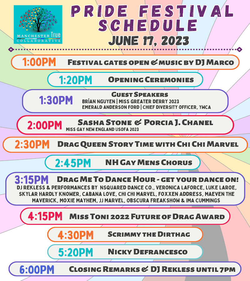 Manchester Pride Festival 2023! June 17th 1:00 pm - 7:00 pm at Veterans Park
manchestertrue.org
#pride #pride2023 #pridefestival #manchestertrue #ywcanh #onamission