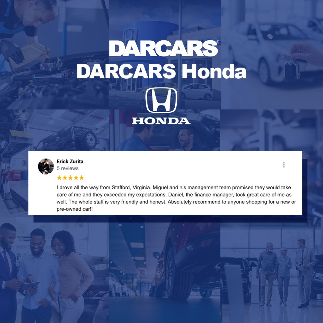 darcarshonda's tweet photo. Read what some of our customers are saying about their DARCARS experience. https://t.co/uMQ3ho9xmg