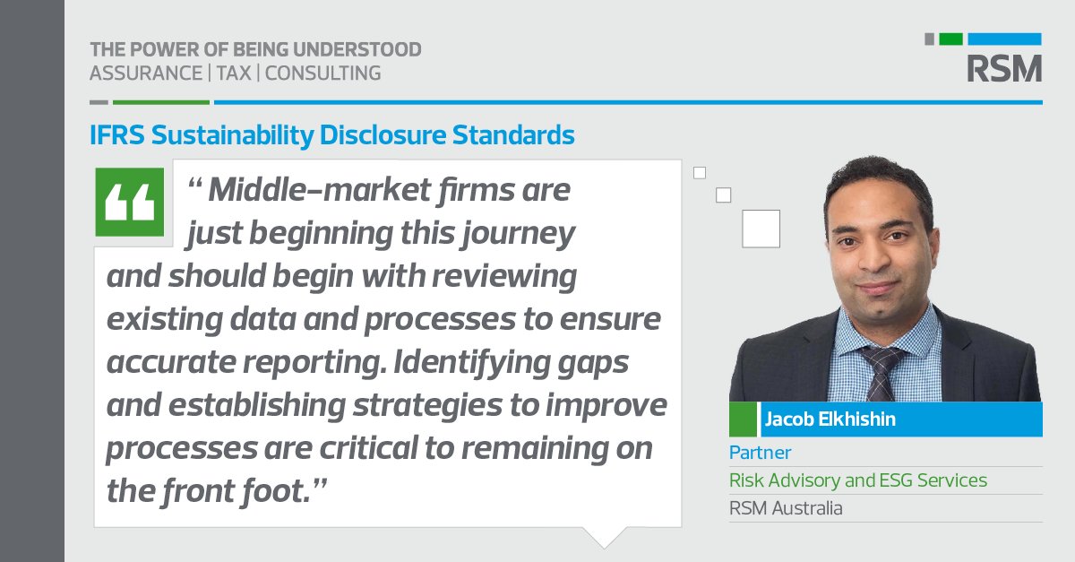The end of June marks a significant milestone in the development of new sustainability and climate disclosure standards from the International Sustainability Standards Board (ISSB).

Hear from leading RSM experts on their implications for businesses: bit.ly/43yZqOg