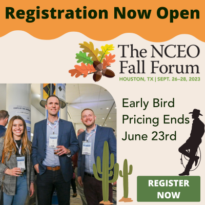 Are you ready to take employee ownership by the reins? The Fall Forum is the perfect setting to connect with peers and discover what drives this community. Registration is now open. Register by June 23 to receive early bird pricing!ow.ly/rJLc50OLTHO