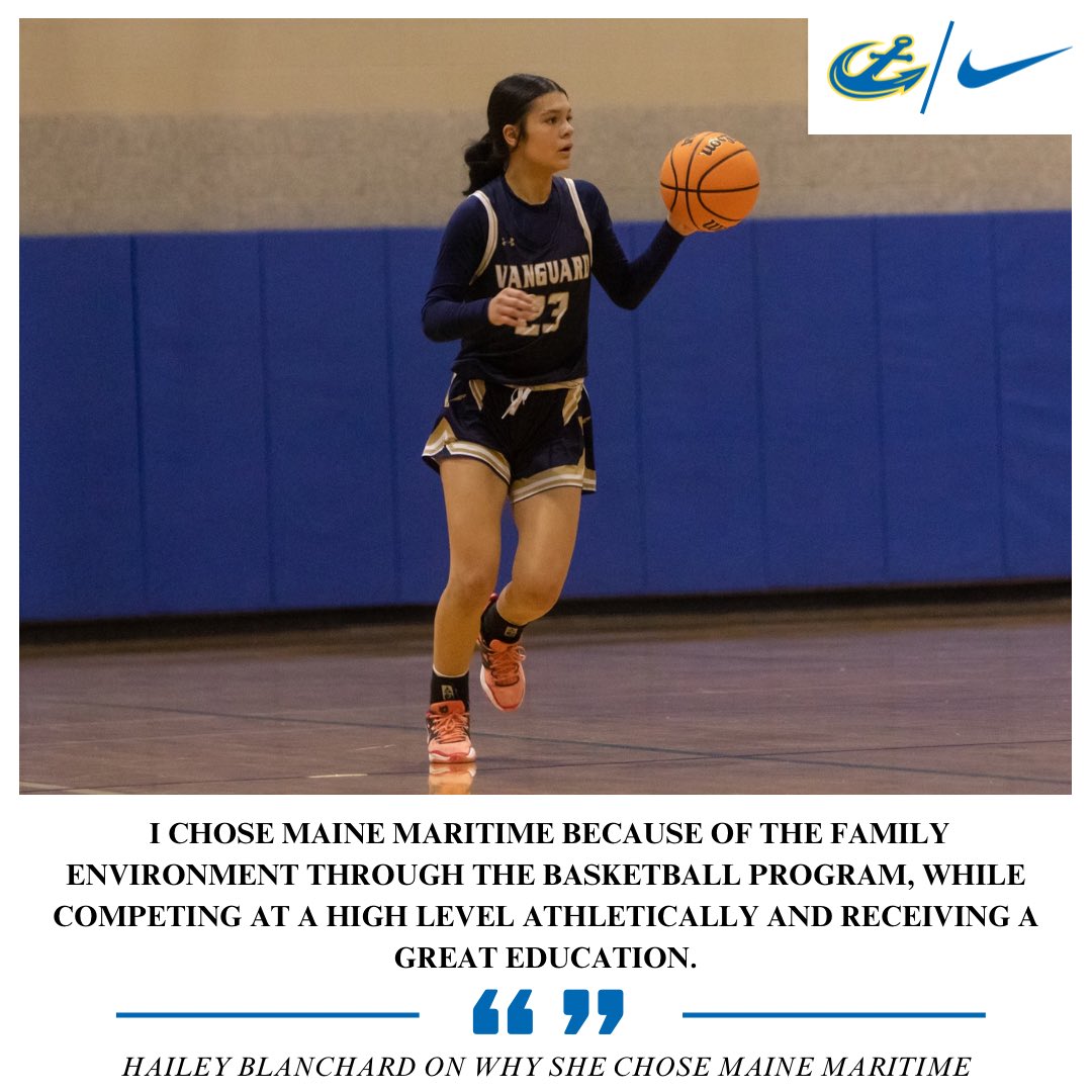 mmawbb's tweet photo. Check out why Hailey chose Maine Maritime! Coming all the way from Colorado, she took a chance on a school from Maine because of our educational reputation &amp; family values! Relationships Matter! 🏀⚓️💙
•
#Together #MaineMaritime #WeAreMariners #WhyMMA https://t.co/ng5zzAMPvc