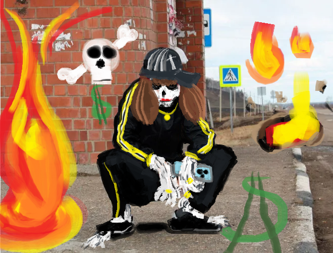werwr_wrwer's tweet photo. #illustrator #illustratör #sverige #svenskillustratör #swedishillustrator #illustration #döskalle #skelett #skeleton #digitalart #art #konst #svenskkonst #svenskonst #digitalkonst #framtid #nutid #döden #livet #förort #betong #slavic #squat https://t.co/MYLm6xsY69