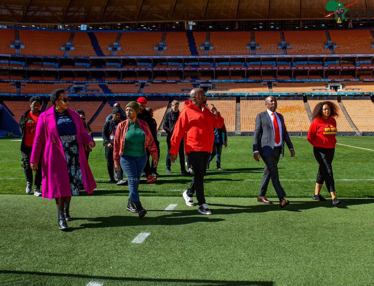 ♦️In Pictures♦️

CIC @Julius_S_Malema with the Officials of the EFF led a site visit to FNB Stadium today, where the EFF will host the 10 Anniversary Rally on the 29th July 2023

The Preparations For The Great Red Festival Of The Poor Are Underway!

#EFFTurns10