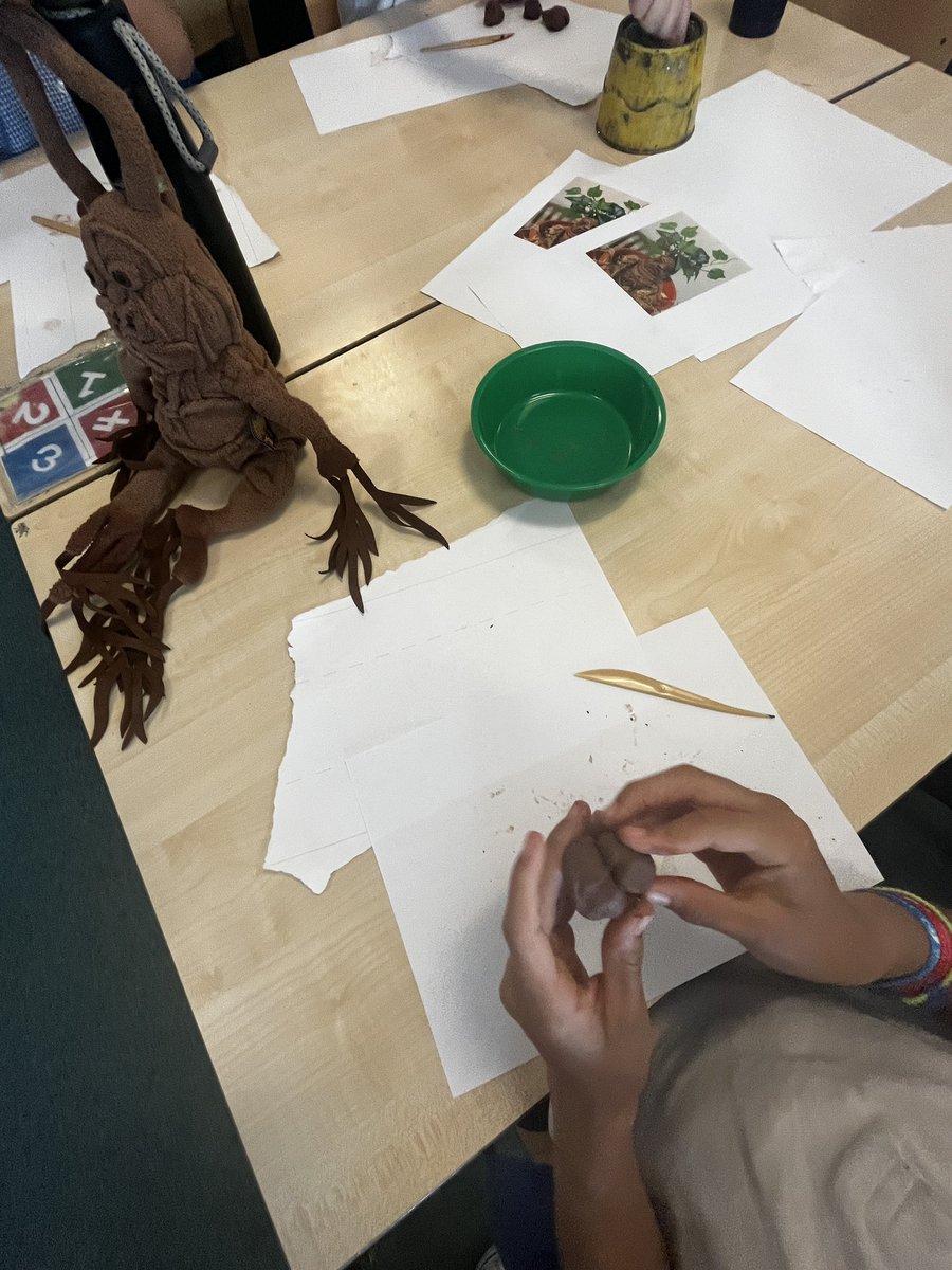 Practising our clay modelling skills! 🪴 <a href="/foxfield/">FoxfieldPrimary</a>