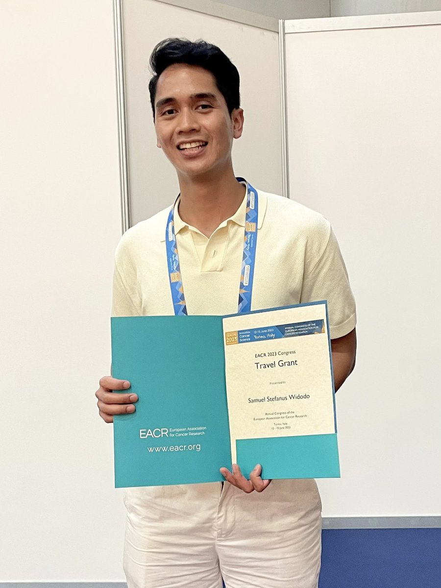 samuelsw's tweet photo. I am grateful to the @EACRnews for the travel award, which enabled me to present my research at #EACR2023 Congress in Torino, Italy. https://t.co/NNmYBr4b5K