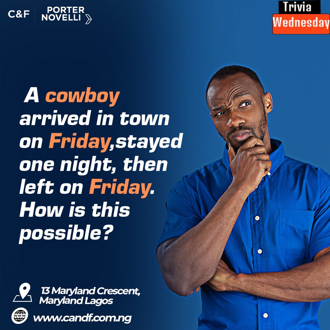 CandFPN's tweet photo. Hey there! 🎉 How smart are you? Put your knowledge to the test with this fun question below

Comment your answer below and let's see who gets it right! 👇 #C&amp;FPorterNovelli #pnlagos#trivia #funfacts https://t.co/6bS7v8ClGD
