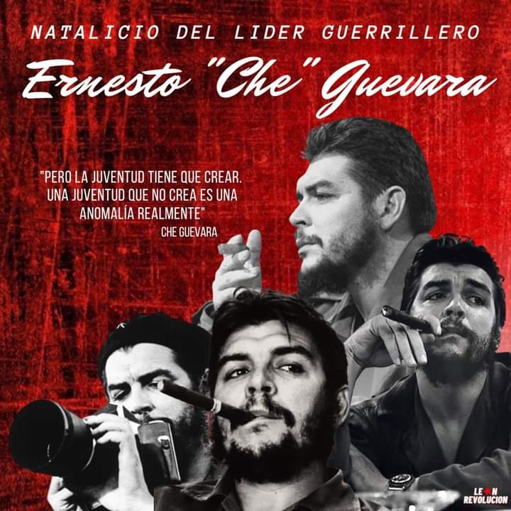 abelalexanderl2's tweet photo. Un 14 de Junio, pero hace 95 años, nació Ernesto Guevara conocido como el Che Guevara, fue un médico, político, guerrillero,  escritor, periodista y revolucionario comunista🇦🇴
#LeonRevolucion #Nicaragua #Cuba #CheGuevara @CarlosEmilioDH @BERINGESQUIVEL @NicaSoberana @DrSuazo915 https://t.co/1Bcj2ZCCQS