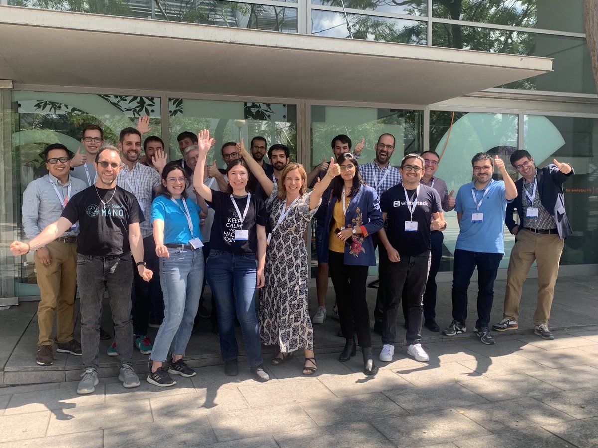 Great to get together again at OSM#15 !! Thank you ⁦<a href="/CttcTech/">CTTC</a>⁩ ⁦<a href="/TeraFlowSDN/">TeraFlowSDN</a>⁩ ⁦<a href="/TeraFlow_h2020/">TeraFlow H2020</a>⁩ for hosting us 🥰 ⁦<a href="/ETSI_STANDARDS/">ETSI</a>⁩ #OpenSource #collaboration #community #5G #6G #networktransformation