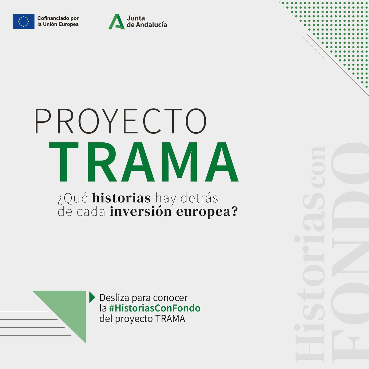 Detrás de cada proyecto financiado con fondos europeos hay personas con historias que contar. En #HistoriasConFondo las personas y sus relatos se convierten en los protagonistas. Empezamos en este hilo👇