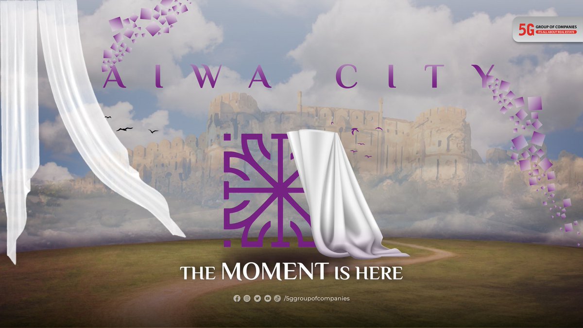 Are you ready for a new lifestyle in Attock⁉️ A new lifestyle is about to launch that will offer you everything you ever dreamed of‼️ Do you know the name❓ Keep watching for the big reveal 🙊

#aiwacity
#aiwacityattock 
#5GGroupOfCompanies 
#5GProperties 
#5GMarketing…