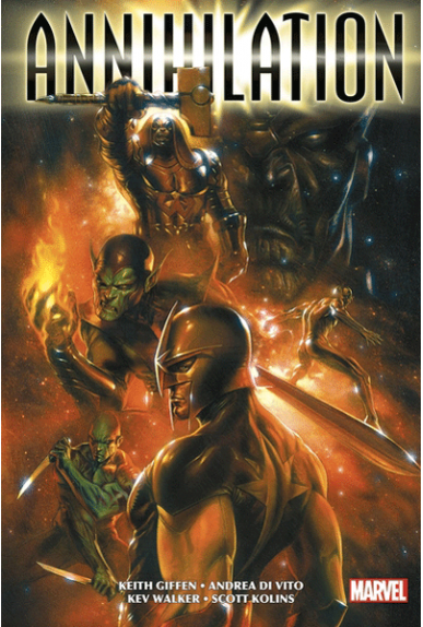EXCALIBURCOMICS's tweet image. 🧵Aujourd’hui, on parle de Annihilation, qui ressort en Omnibus le 28 Juin, et pourquoi c'est le meilleur moyen pour vous lancer dans le cosmique Marvel !

Un univers en soi peuplé de races extra-terrestres comme les Skrulls ou les Kree ! Ou de héros comme Nova ou Les Gardiens !