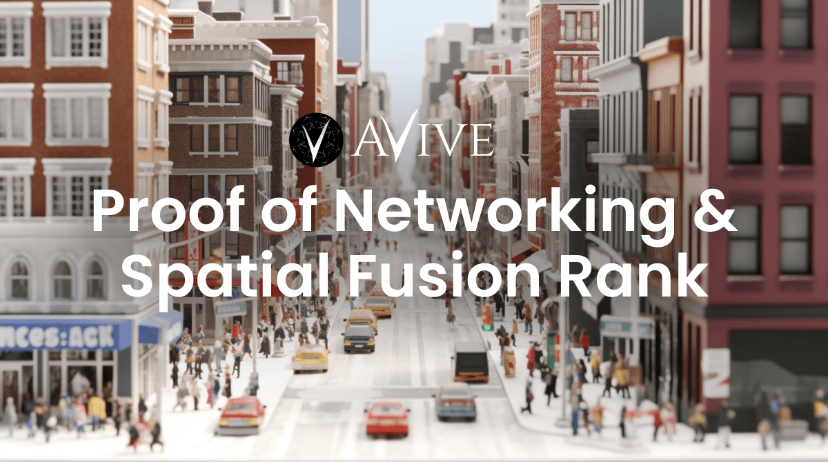 ⚡️Ready for a #decentralized revolution? 

👉Look no further than #Avive pioneering tech: Proof of Networking (PON) consensus algorithm and Spatial Fusion Rank. 

🌟Unlocking fair token distribution and a resilient foundation