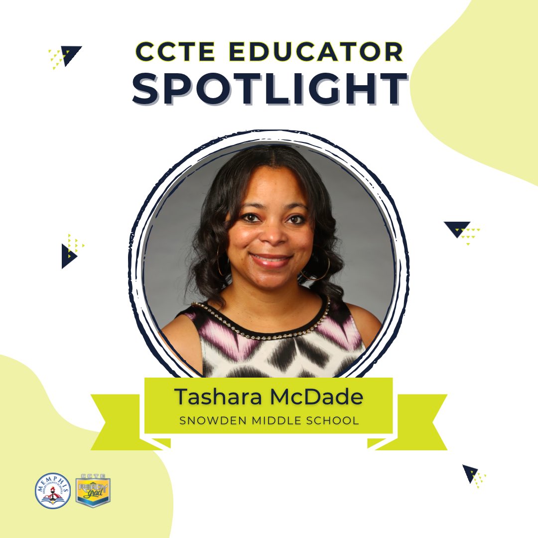 MSCS_CCTE's tweet image. Ms. Tashara McDade has been making strides for Snowden Middle School students! Ms. McDade was named “Outstanding Educator” for the 2023 MOS State Championship - Spring Qualifier Educator.

Thank you for your dedication! ⭐️

#readygrad #microsoftofficespecialist #cteprograms
