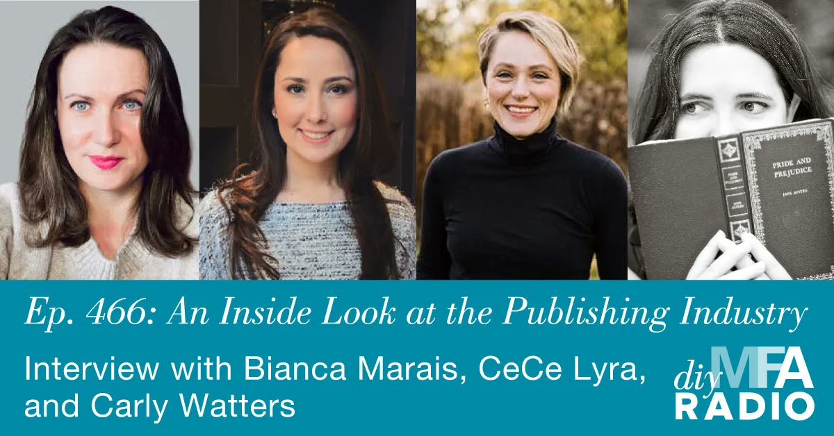 On the latest episode of #DIYMFA Radio, @AuthorGabriela interviews Bianca Marais, @ceciliaclyra, and @carlywatters. They talk about mastering the craft and learning to read like a writer. Check it out here: buff.ly/3MKDs3K