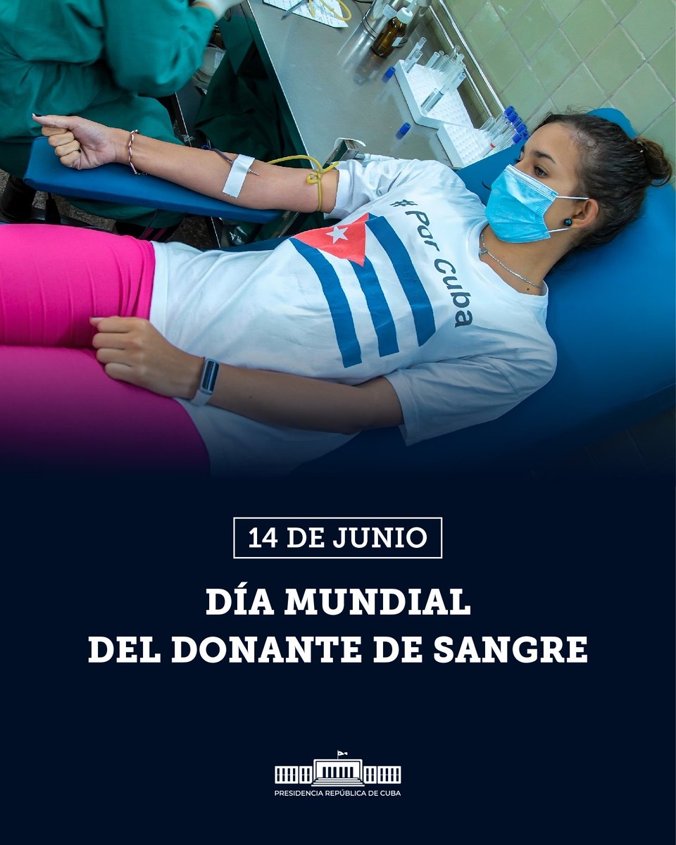En el Día Mundial del Donante de Sangre, y en homenaje a Maceo y Ché, este cederista destacado hizo su donación número 85. ¡Felicitaciones a <a href="/QueipoRuiz/">Joel Queipo Ruíz</a>, miembro del Secretariado del Comité Central del <a href="/PartidoPCC/">Partido Comunista de Cuba</a>! #Cuba #CDRCuba #ComoElChe #MaceoVive #SomosDelBarrio
