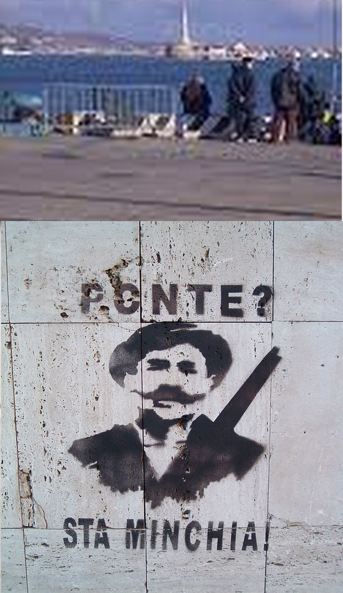 mazzeoantonio's tweet photo. Antonio Mazzeo: le #pont sur le détroit de #Messine vise à relier les bases de l’#OTAN L’interview du journaliste sur le mégaprojet: «Le début des travaux entraînerait une augmentation de la présence #militaire sur le territoire» #mafia #Sicilie #noponte
https://t.co/AqJblOW8pP https://t.co/e4z388XdTm