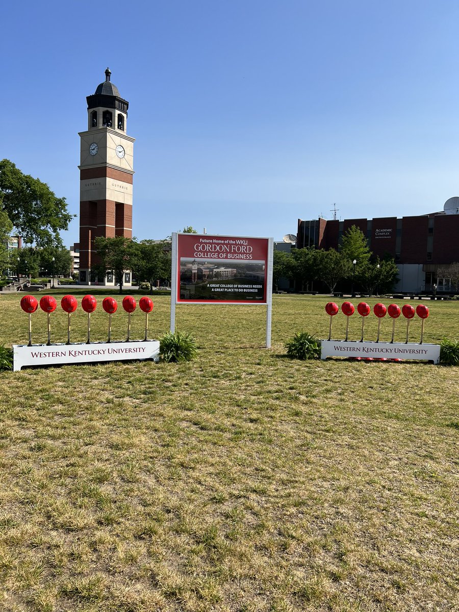 Ready to break ground on the new @WKUGordonFord building this morning! #WKU #youbelongatgfcb